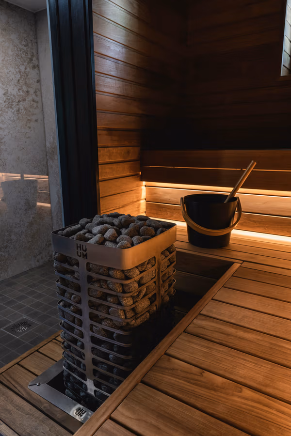 Infrared sauna installation